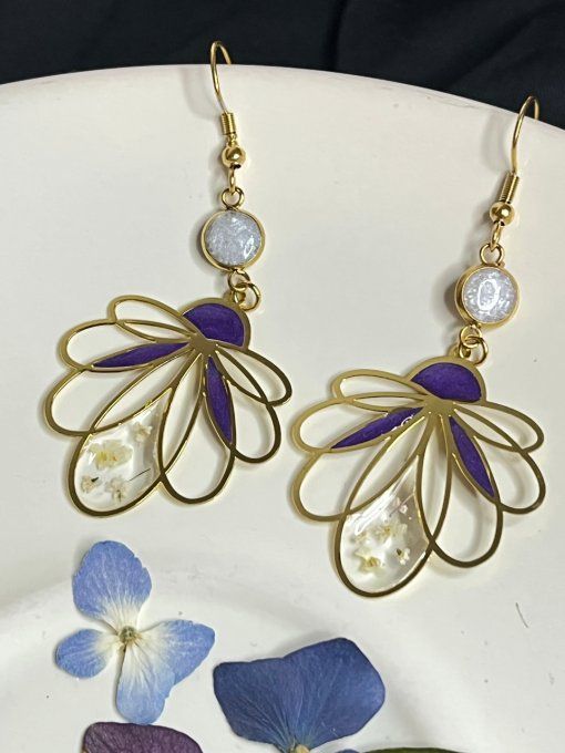 Boucles d'oreilles collection Lotus   