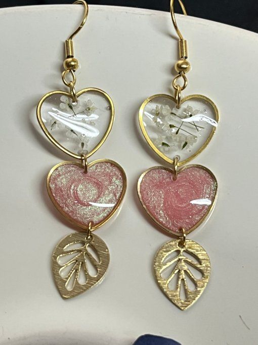 Boucles d'oreilles coeur