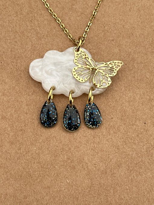 Collier collection vol de papillon