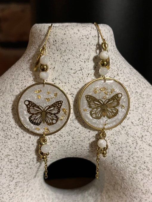 Boucles d'oreilles papillon